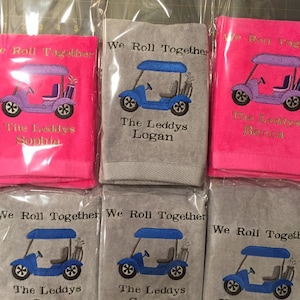Personalized  Sweet Ride, Golf Cart, Golf Towel, 16X26 Velour/Terry Towel, Grommet and Hook