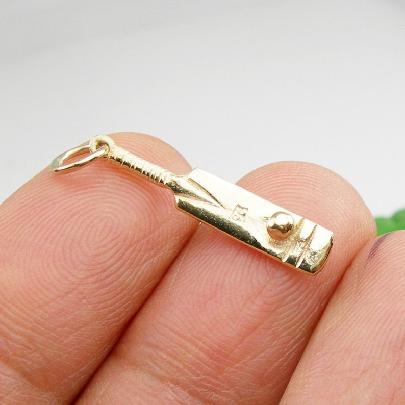 Small Cricket Bat and Ball Sports Charm Solid 3 Dimensional Etsy