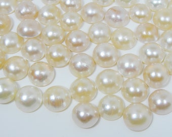 10 Pieces 15.5-16mm Round Mixed Colors Cultured Saltwater Australian Mabe Pearl Loose Unset B-Grade Quality