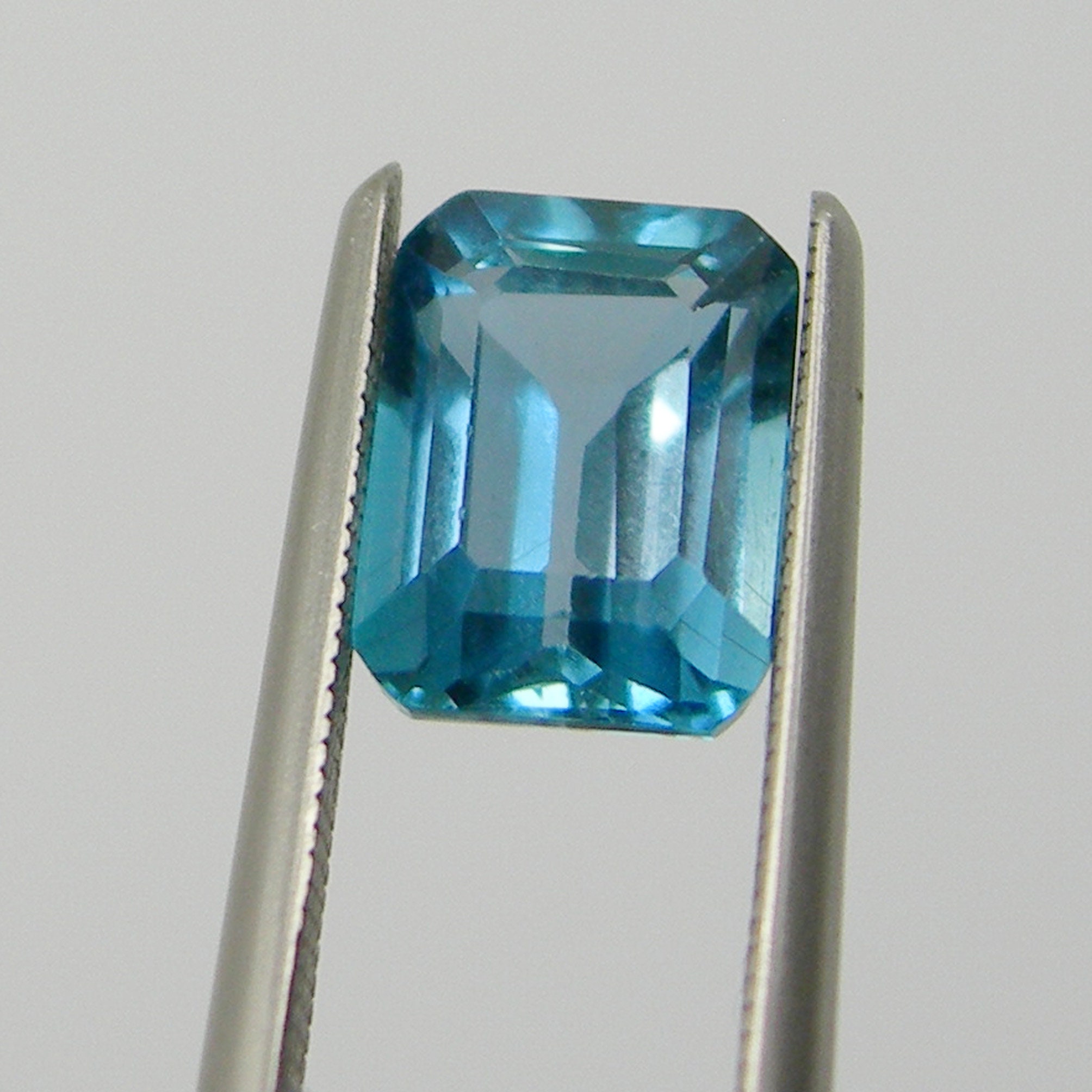 EGL Certified 105+ Ct Natural Sky Blue Topaz Emerald Cut AAA+ Loose