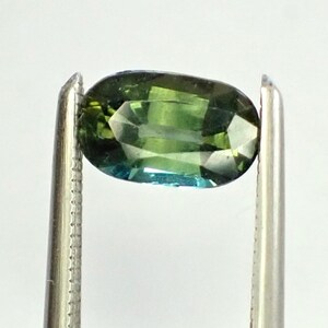 0.75 carat Oval 6.75 x 4.15 x 2.92 mm Green Blue Colour Natural Australian Parti Sapphire Loose Rare Gemstone - OPS43