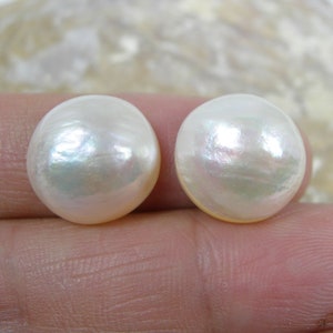 Pearl Cabochons 15mm Flat Back Pearls Faux Pearl Embellishments Decoden  Jewelry Cell Phone Supplies, X 20 Pcs 