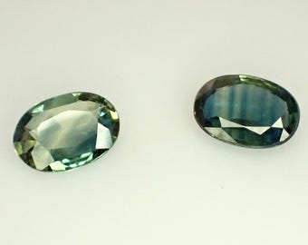 Saphir Bleu-vert D'Australie Naturel Chauffé - 6 Mm X 4.3 Mm, 0.50 Ct