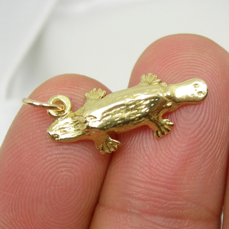 Australian Platypus Animal Charm Pendant Genuine 925 Sterling Etsy
