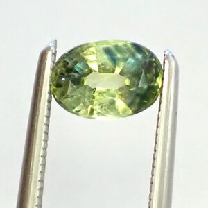 0.59 carat 5.7x4.0x2.7mm Oval Bi Color Yellow Blue Natural Australian Fancy Parti Sapphire Loose Rare Gemstone - OPS220