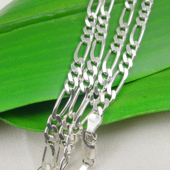 19.50 Grams Solid Figaro 1x3 Necklace 60cm/23.62 Inches Unisex