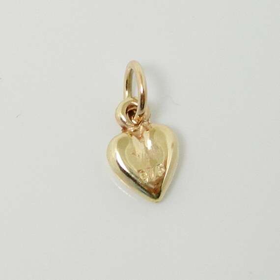 Small Love Heart Solid 3D Design Charm 