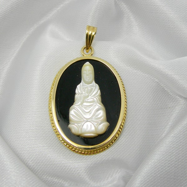 Gold Buddha Pendant Etsy