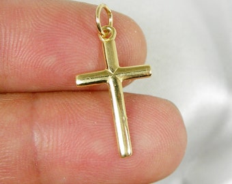 9ct Gold Cross - Etsy Australia