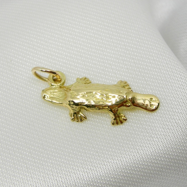 Australian Platypus Animal Charm Pendant Genuine 925 Sterling Etsy