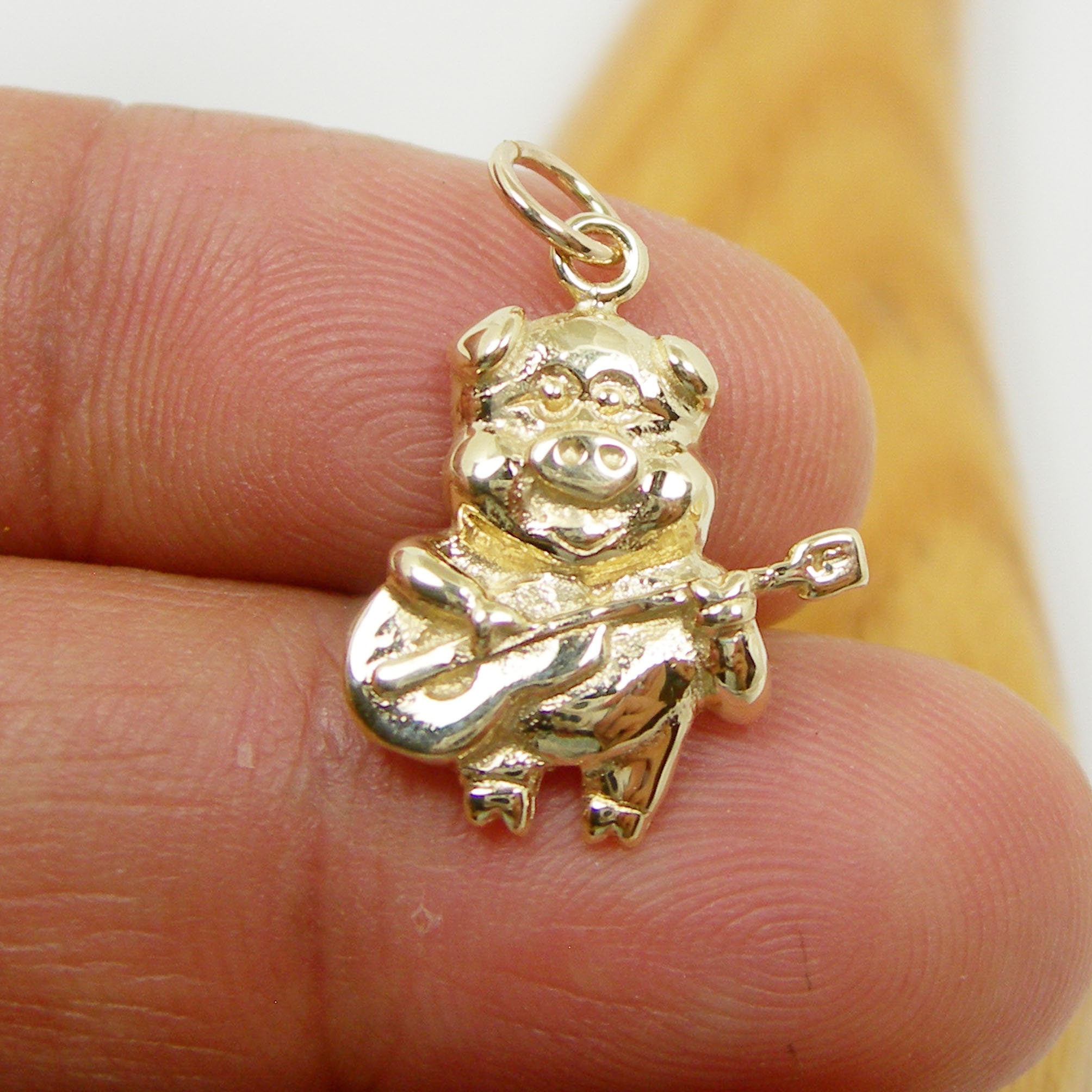 9ct Gold Pig - Etsy