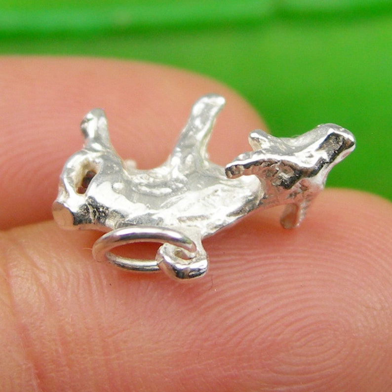 CH02 Year Of The Ox Bull Chinese Zodiac Animal Birthday Charm Pendant Genuine 925 Sterling Silver or Genuine 750 18k or 375 9k Yellow Gold
