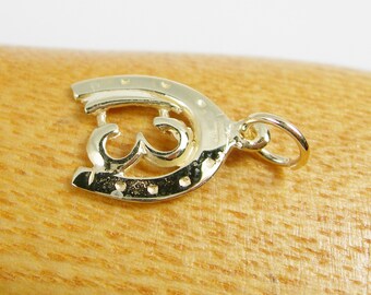 Broche Ancienne Porte-bonheur Fer à Cheval En Or 750/1000 Et Diamants – XIXe Siècle, Occasion