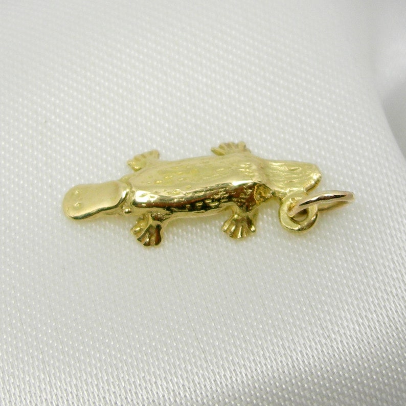 Australian Platypus Animal Charm Pendant Genuine 925 Sterling Etsy