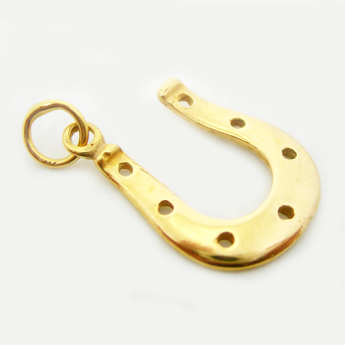 Lucky Horseshoe Charm Pendant Available in Genuine 375 9ct 9k Etsy