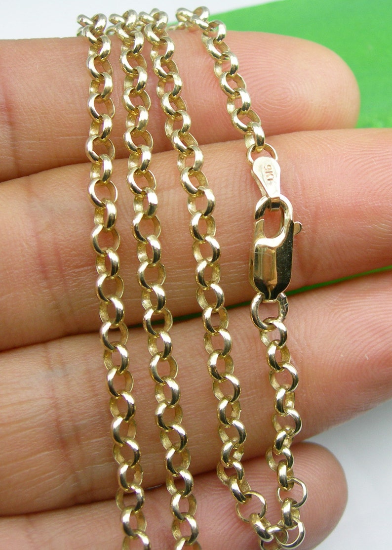 Solid Round Belcher Chain Necklace 45cm 17.72or 56cm Etsy
