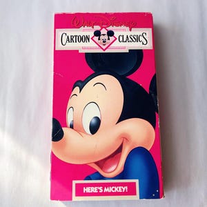 Walt Disney Cartoon Classics: Here’s Mickey! VHS - TESTED
