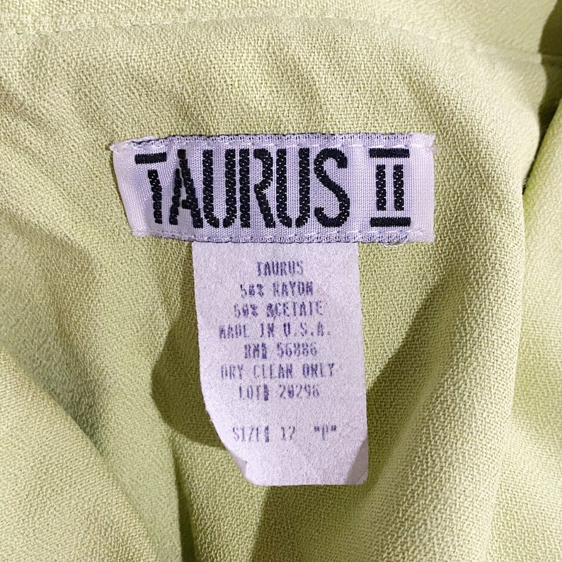 90s Taurus II Jacket Medium Lime Green Navy Blue White Zipper Zip Up Blazer Blouse Collared Womens Striped Color Block Vintage Small Vtg Y2K