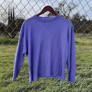 Vintage 90s Vara Purple Sweater Size Large