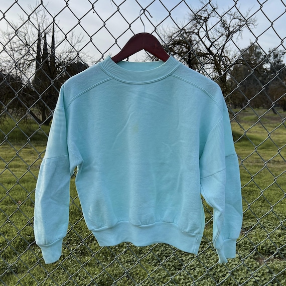 Vintage 80s Cheetah by Mervyn's Pastel Sweatshirt Size Medium
