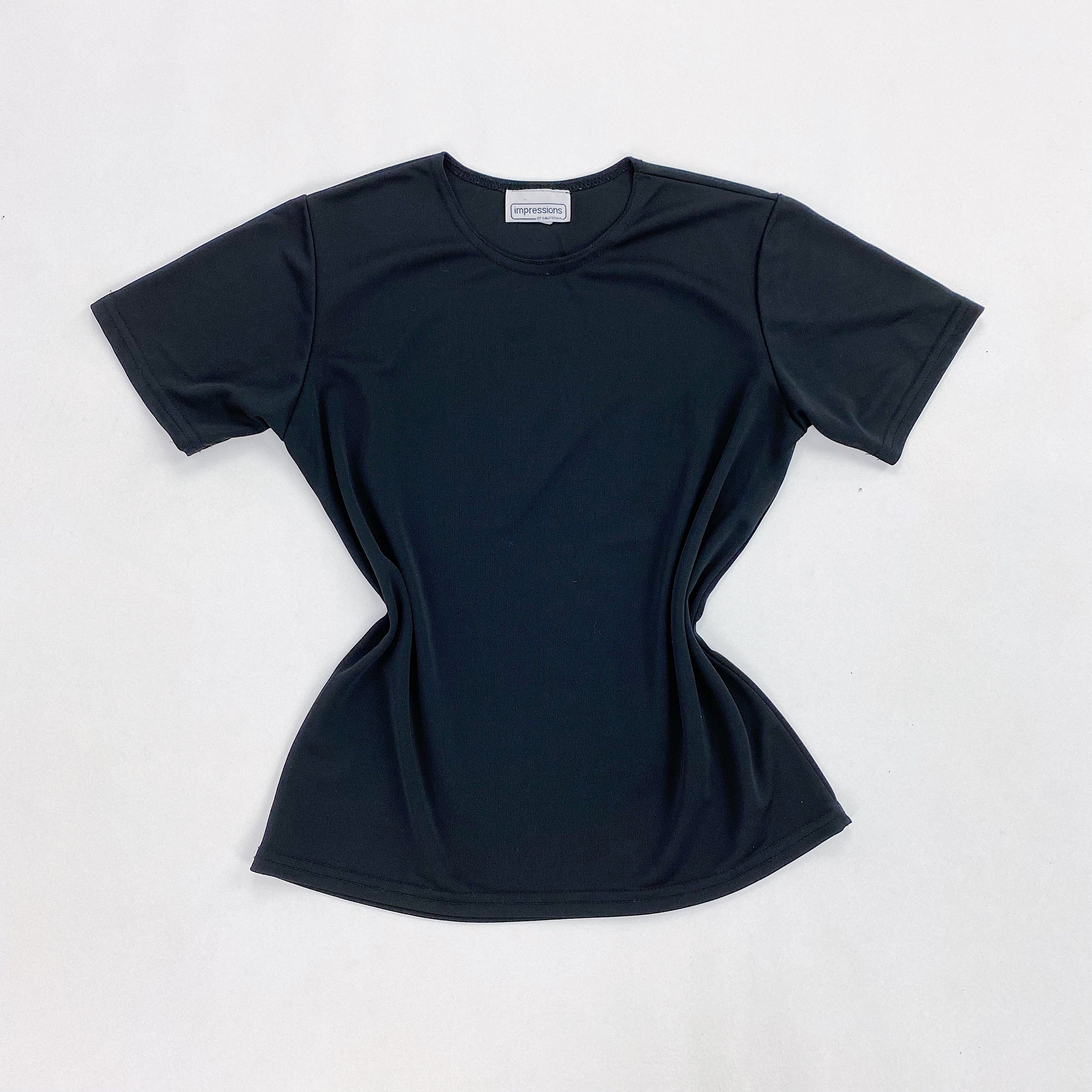 90s Impressions TShirt Medium Black Mesh Short Sleeve Etsy