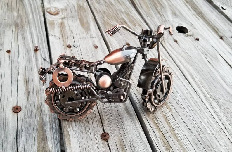 Motorcycle harley gifts for him dirtbike gift upcycled Etsy