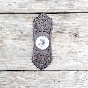 wall hook, door knob, cast iron hook, rustic hook, entry hook, bathroom hook, robe hook, jewelry holder, home decor, picture hanger