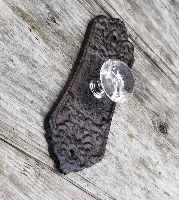 wall hook, door knob, cast iron hook, rustic hook, entry hook, bathroom hook, robe hook, jewelry holder, home decor, picture hanger