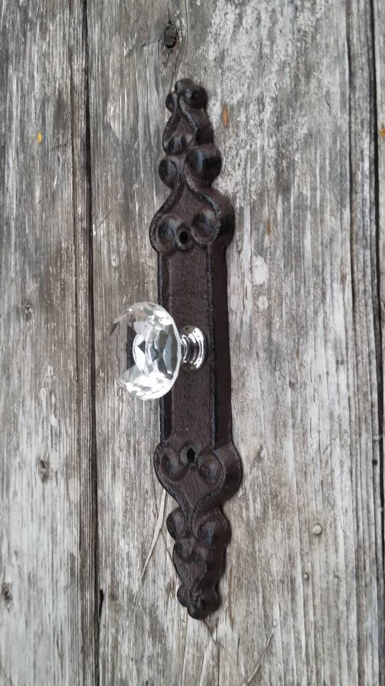 Wall Hook Door Knob Cast Iron Hook Rustic Hook Entry Hook Etsy