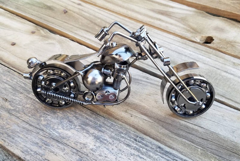 Motorcycle harley gifts for him dirtbike gift upcycled | Etsy