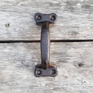 Drawer pull, fence handle, antique handle, cabinet knob, iron handle, rustic handle, hardware, home decor, cabinet pull, cabinet hardware