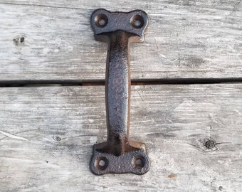 Drawer pull, fence handle, antique handle, cabinet knob, iron handle, rustic handle, hardware, home decor, cabinet pull, cabinet hardware