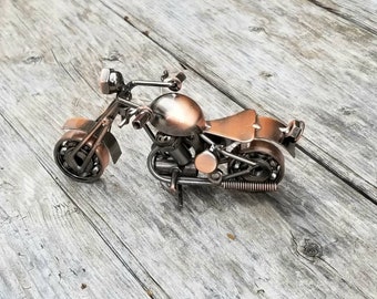 Motorcycle, harley, sturgis, dirtbike, upcycled motorcycle, motorcycle gift, biker gift, motorcycle decor, motorcycle art, FLTG