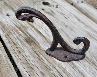 wall hook, hook, coat hook, towel hook, cast iron wall hook, entry hooks, industrial hooks, bathroom hook, vintage hook, bag hook