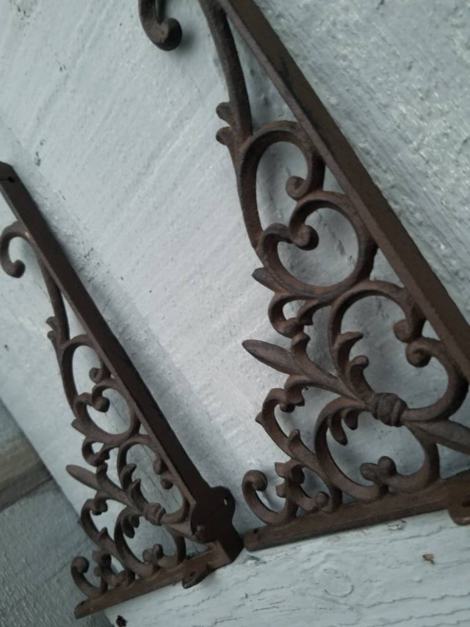 Corner brackets shelf brace iron shelf mount rustic corner Etsy