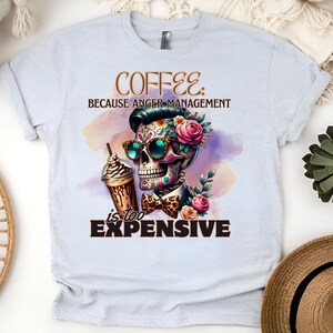 Rolig kaffe-t-shirt rolig koffeinberoende-t-shirt dödskallekaffe-t-shirt presentidé för Java-älskare present till henne