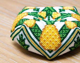 Pineapple Biscornu - PDF CHART Cross Stitch Pattern/ biscornu pattern for Instant Download