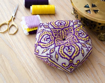 Orient Biscornu - PDF CHART Cross Stitch Pattern / instant download chart, embroidery chart, orient pattern / folk pattern