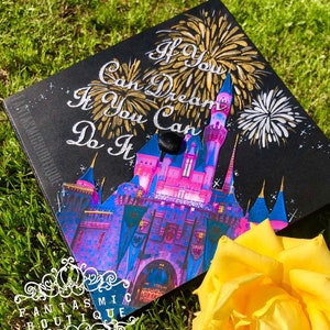 The Disney Fireworks Custom Grad Cap