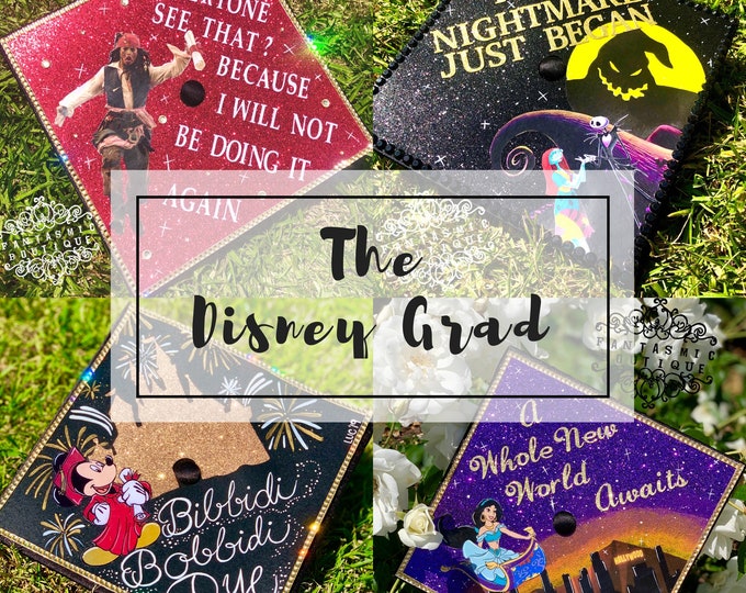 Custom Disney Theme Graduation Cap - Etsy