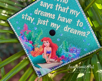 The Ariel Theme Customized Graduation Cap