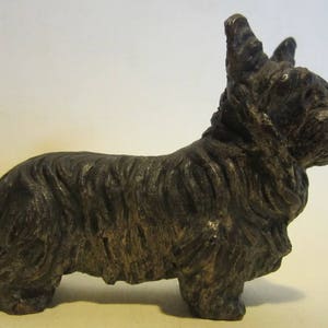 ANTIQUE Vienna bronze dog, old Wiener bronze, ca 1920