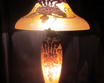 Lumières de la Ville glass Lumières De La Ville Glass Paste Table Lamp, Nancy. Art