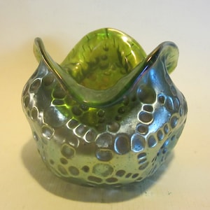 Antique LOETZ Diaspora Crete vase, gorgeously modelled Bohemian glass, cfr. Kralik, Pallme König , early 1900