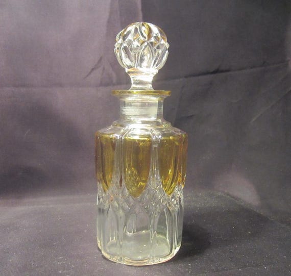 Antique Val Saint Lambert BIG Crystal Perfume Bottle Vanity for