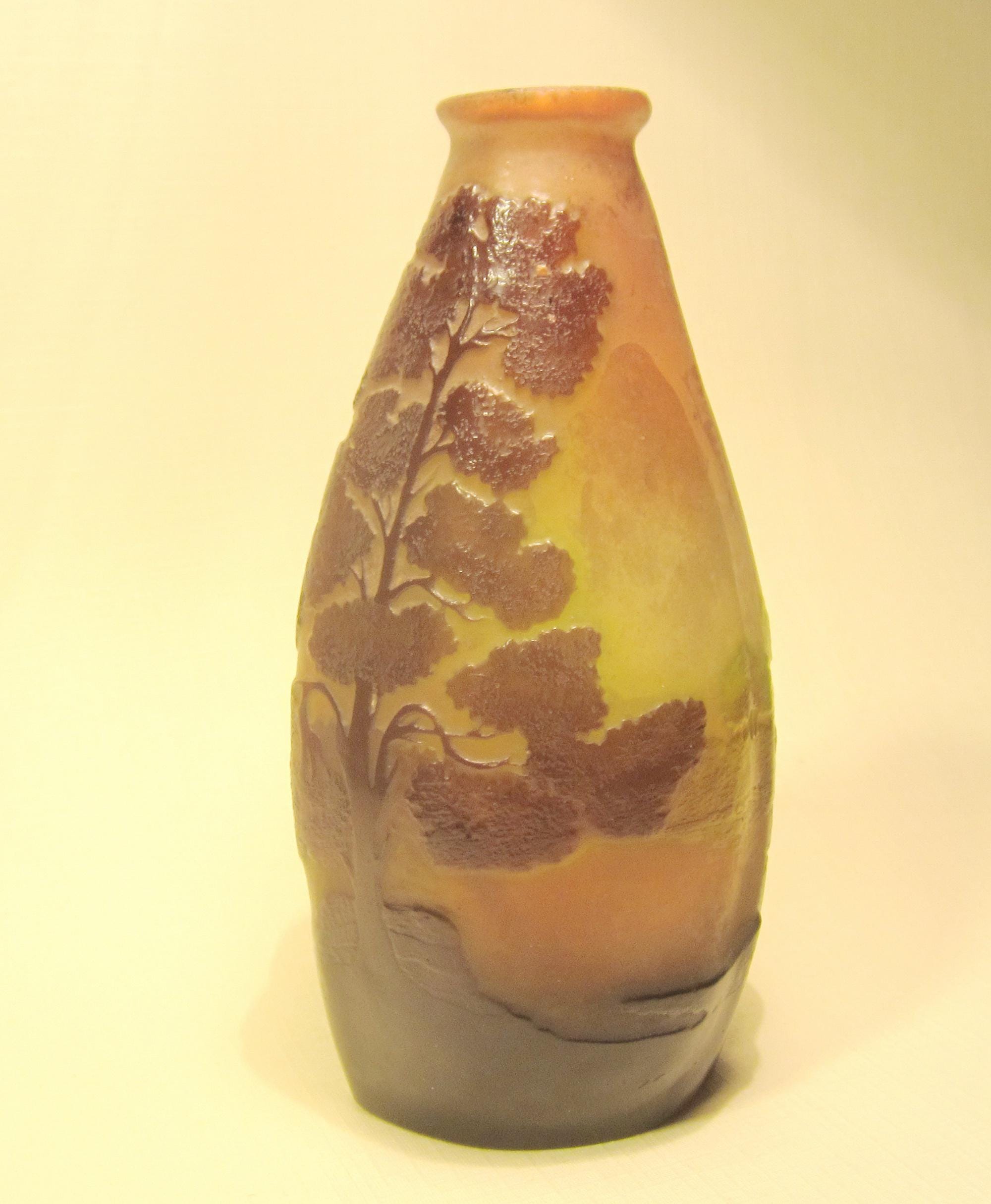 エミール・ガレ　花瓶　Emile Galle Emile galle vase - Etsy 日本