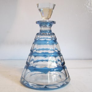 Antique Val Saint Lambert crystal decanter, prestigious Belgian crystal, VSL Belgium; great condition!