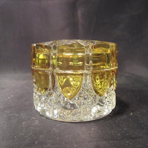 Antique Val Saint Lambert crystal powder box vanity for prestigious dressing table VSL Belgium