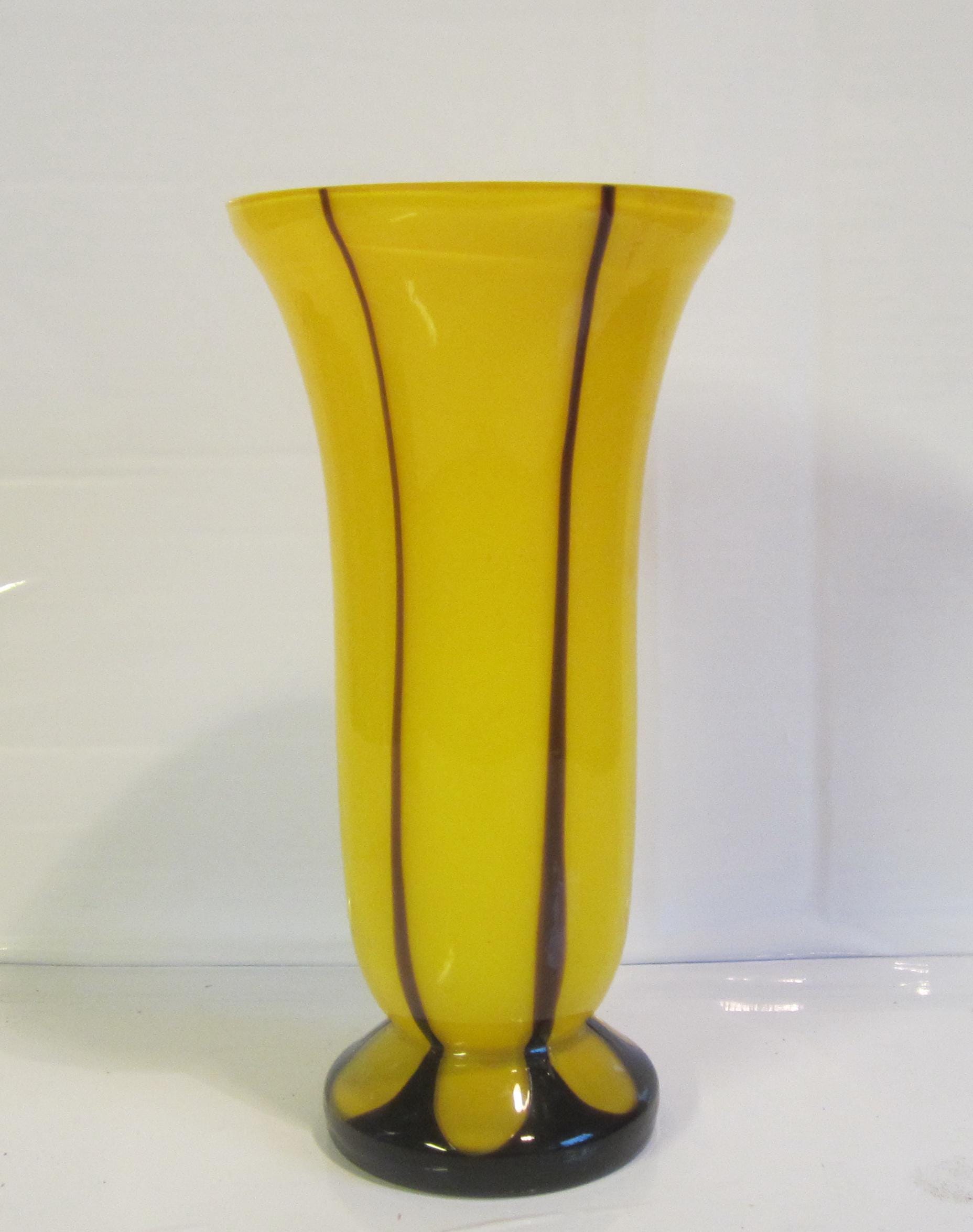 M1305 Antique 1920's Tango Glass 花瓶 Loetz Tango Glass - Etsy