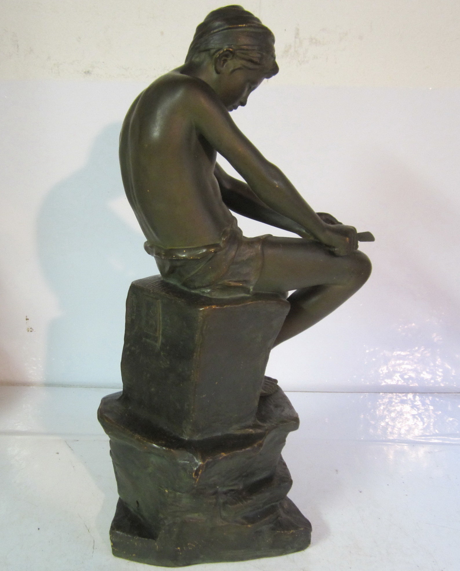 Goldscheider terracotta young Arab boy de B. Lemoine. Vienne Etsy